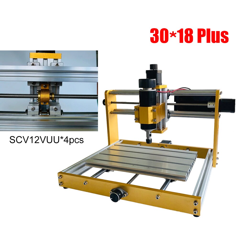 CNC3018plus SCV12VUU łożysko 12mm, 10mm dla CNC3018 T8 śruba ołowiu 4mm średnica 12mm dla maszyny CNC aktualizacja Xaxis