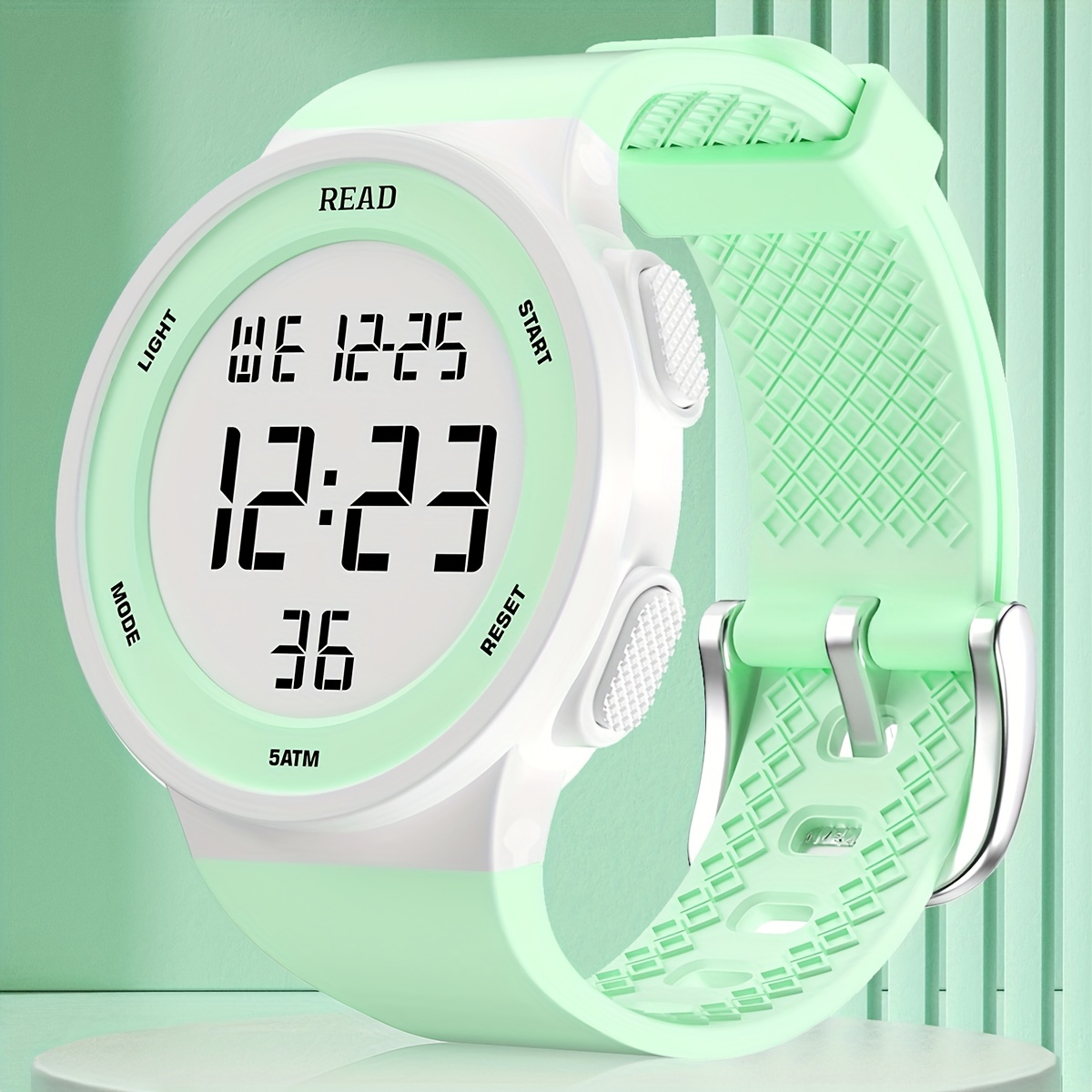 Horloges voor dames, modehorloge met LED-definitieweergave met hoge resolutie, waterdicht multifunctioneel elektronisch digitaal horloge