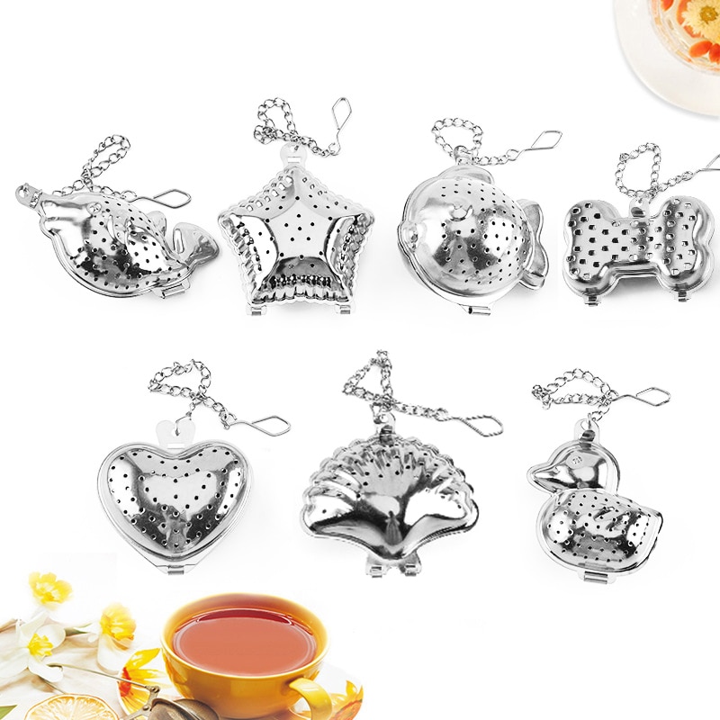 1PC Tea Infuser Coffee Stainless Steel Kitchen Gadget Tea Strainer Spice Filter Diffuser Kitchen Tools Popular Herb