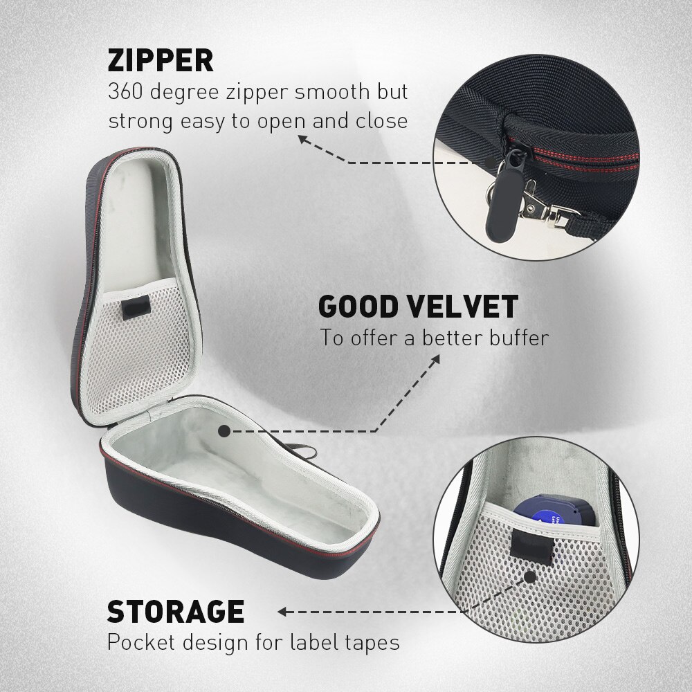 UniPlus Protective Label Printer Bag Fit for Dymo Label Maker 420P LabelManager 420P Printer Storage Case with Pocket Bag 45013