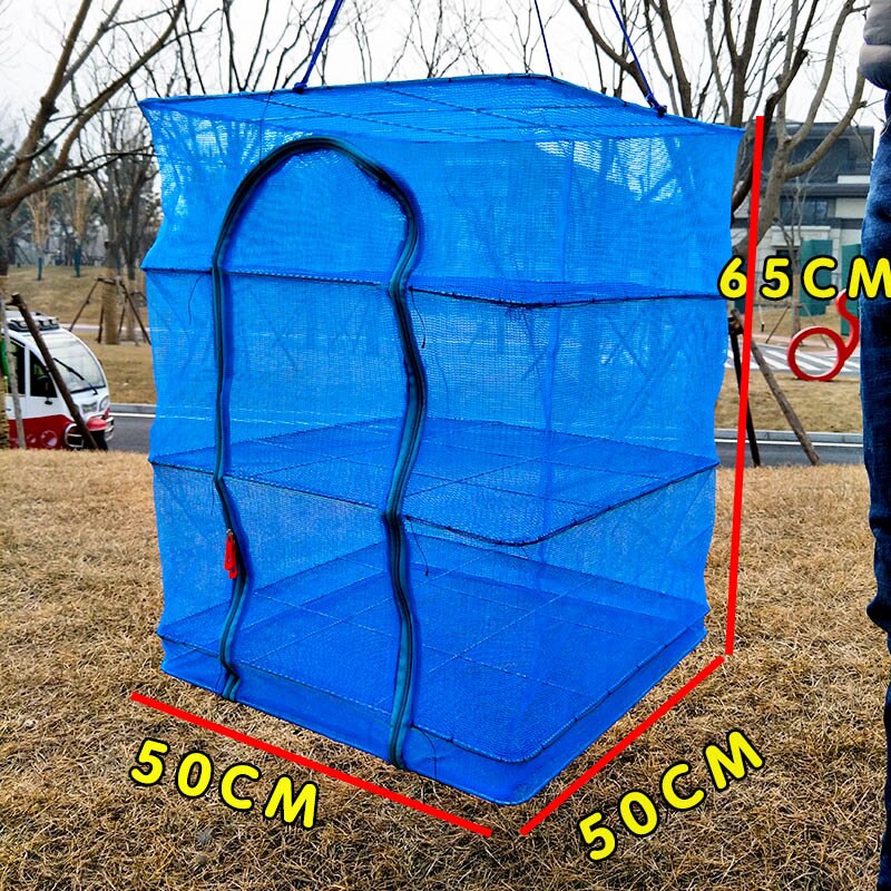 Hanging Drying Mesh Folding Fish Net Vegetable Anti Fly Cage 5 Layer fishing tools and equipment