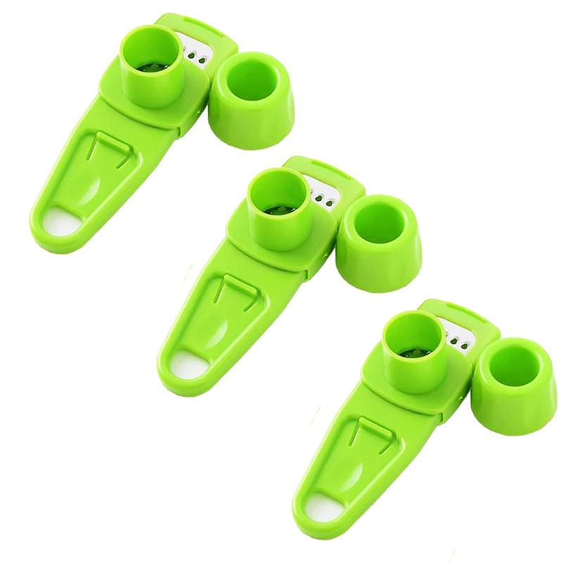 1PCS Knoflook Crusher Druk Multifunctionele Handleiding Gember Knoflook Slijpen Rasp Cutter Knoflook Dunschiller Keuken Gereedschap: Army Green