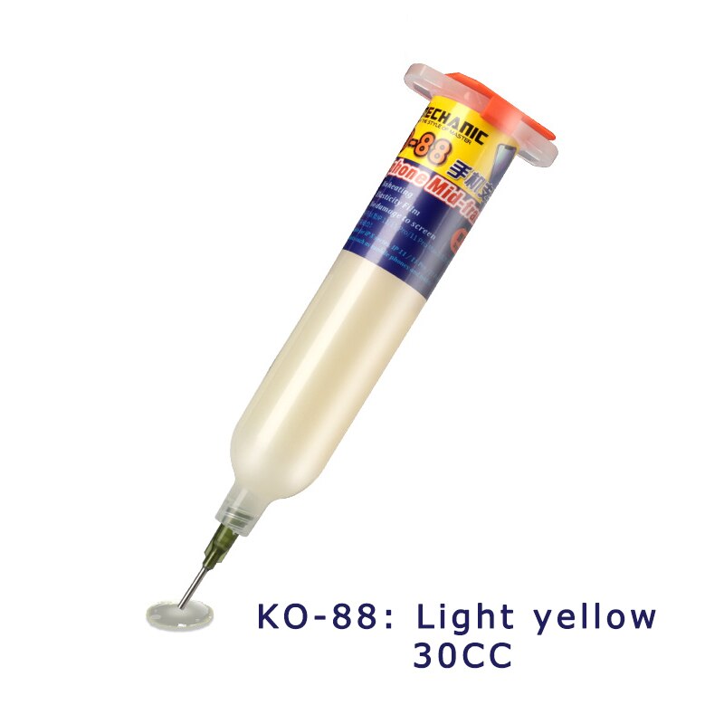 MECHANIC KO-66/88/99 Mobile Phone Bracket Frame Adhesive Bracket Frame Repair Glue Frame Seal Waterproof Strong Glue Repair Tool: KO-88 yellow