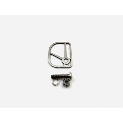 H & h titanium ti fällbar cykellinje stänkskiva för brompton utan stänkskydd: Nytt silver
