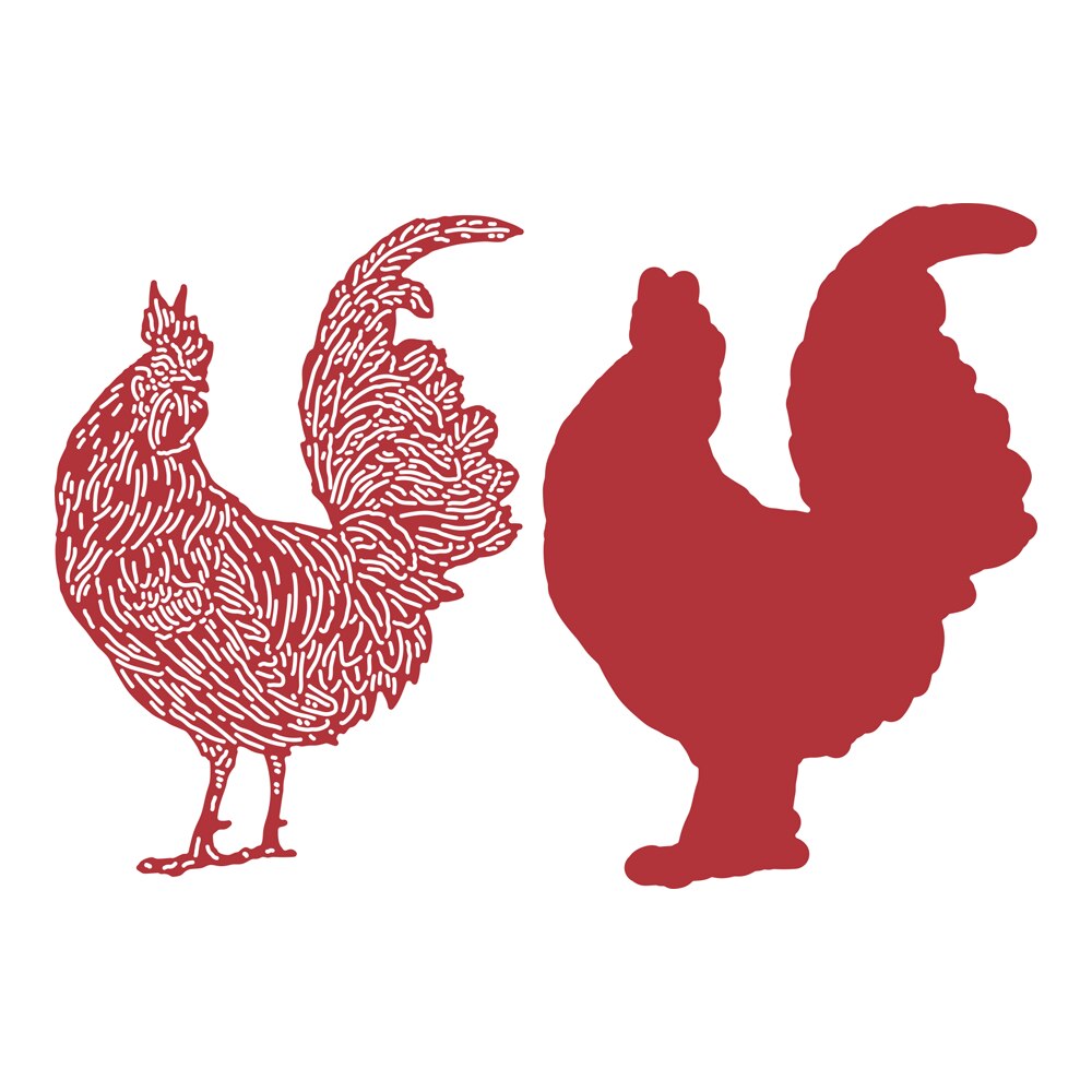Chicken And Bird Metal Cutting Die Scrapbook Embossed Paper Card Album Craft Template Cut Die Stencils for 2022: zx2067-dies