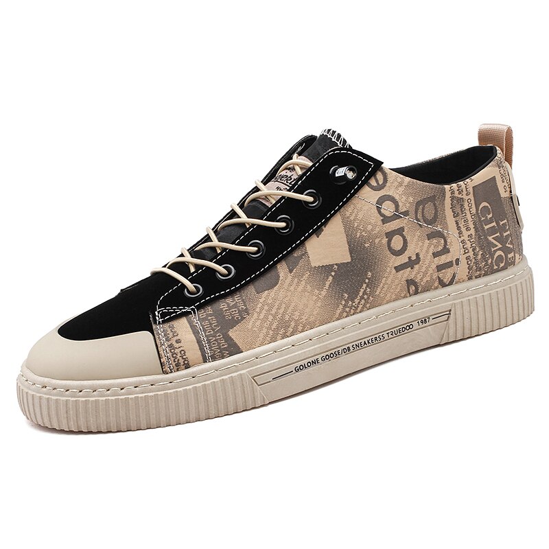 Canvas Schoenen Sneakers Mannen Schoenen Casual Lente Herfst Mannelijke Schoenen Voor Heren Leisure Wandelen Ademend Schoeisel Antislip: Khaki / 7