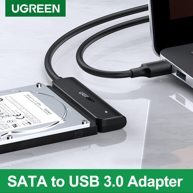 Ugreen usb 3.0 sata kaapeli 5 gbps usb to sata sovitin muunnin 2.5 ulkoiselle kiintolevylle hdd ssd kiintolevysovitin sata kaapeli