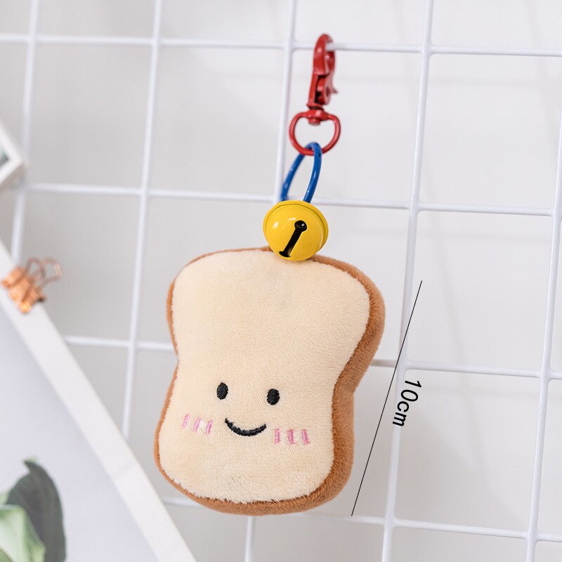 Jouet à mâcher en peluche pour chien, Croissant de Toast, interactif, mignon, résistant aux morsures, molaires, petit et grand gabarit: Toast-small