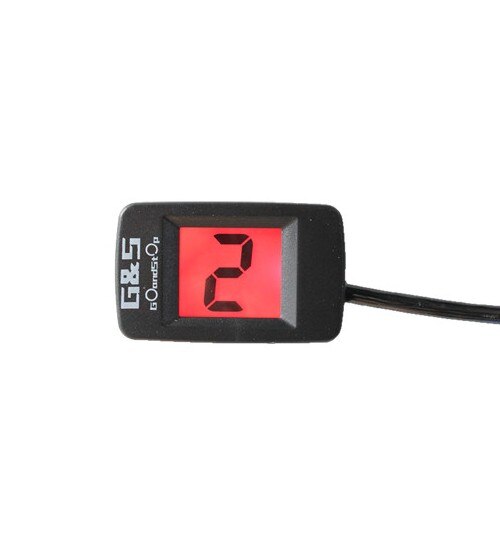 Motorcycle Universal LCD Digital Gear Indicator Display Shift Lever Sensor Super thin display with high technology Red