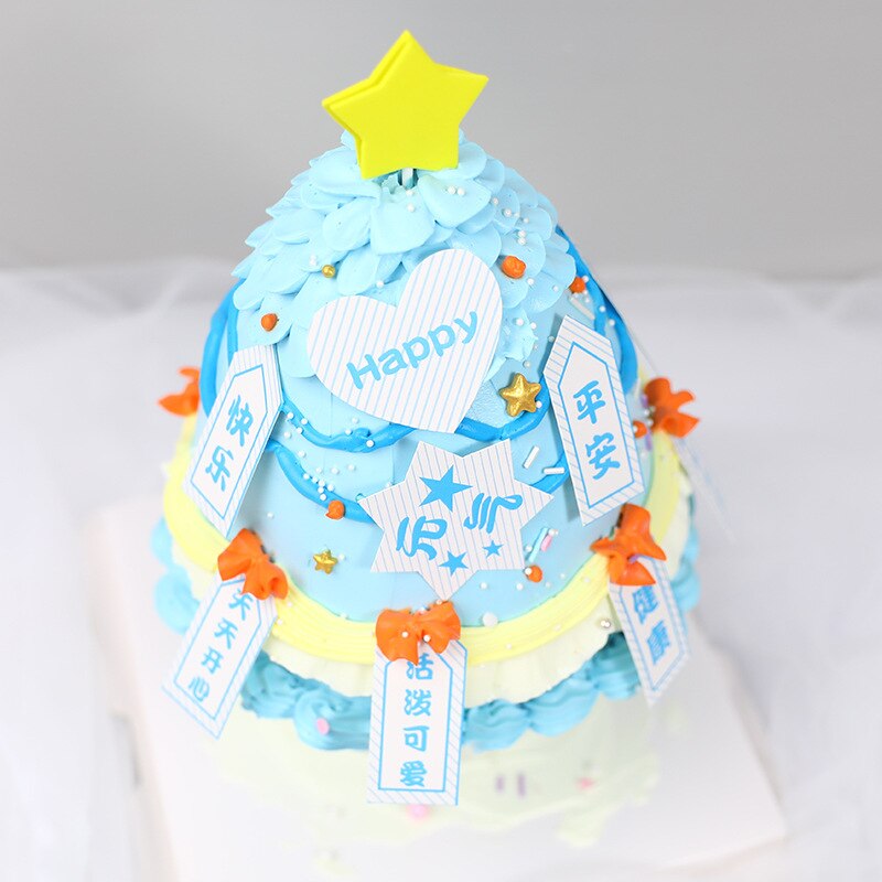 Online berømthed ønsker kage bunke dekoration værktøj beslag bunke pakning juletræ fødselsdagskage dekoration