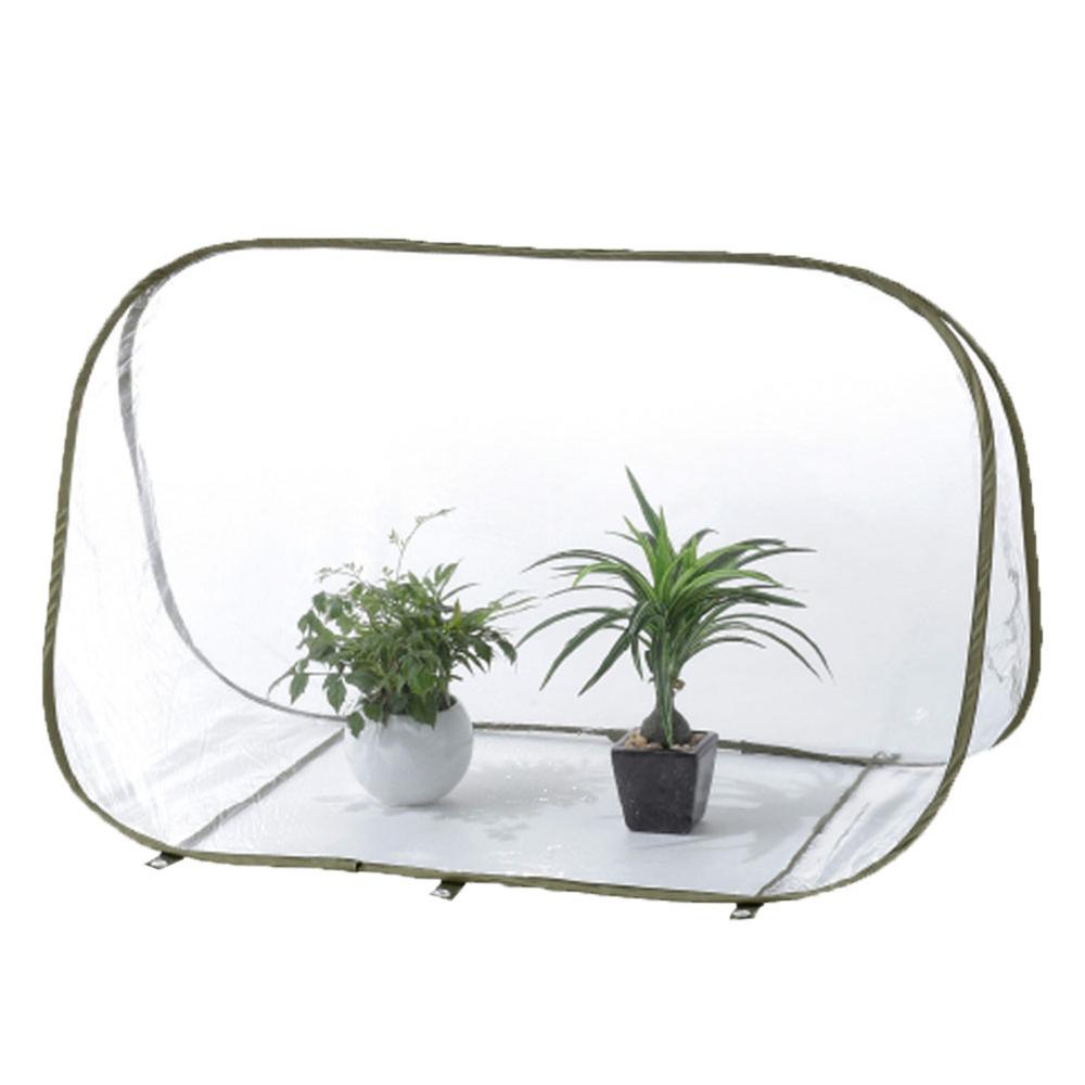Folding Clear PVC Greenhouse Cover Flower Bonsai Plant Tent Cold Frost Protector Mini Greenhouses Warm Room Garden Greenhouse