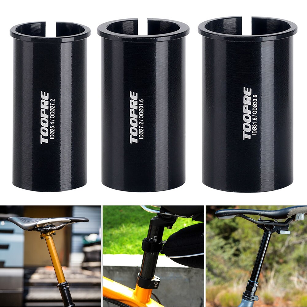 MTB Bike Seat Post Adapter Aluminum Alloy Bicycle Seat Post Tube Reducing Turn Sleeve Mountain Bicycle Cycling Parts