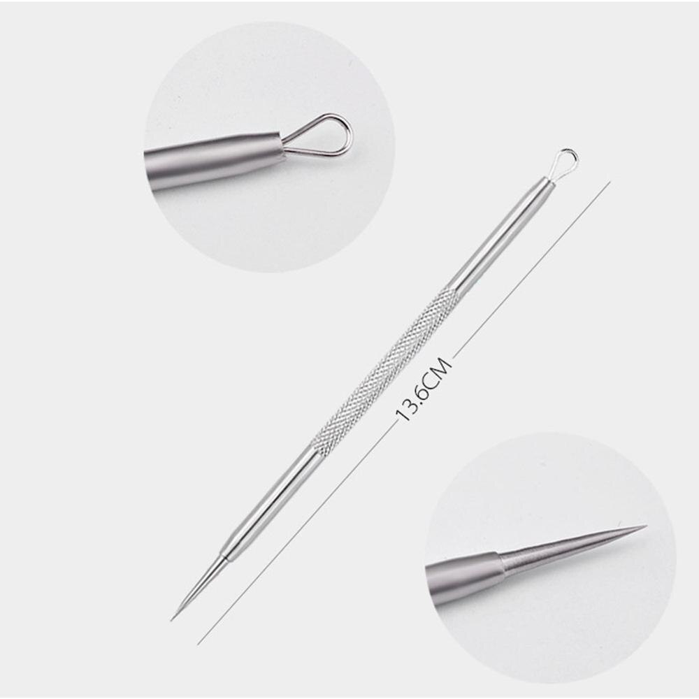 5pc Blackhead Whitehead Pimple Spot Comedone Acne Extractor Remover Popper Tool Kit 40FP12