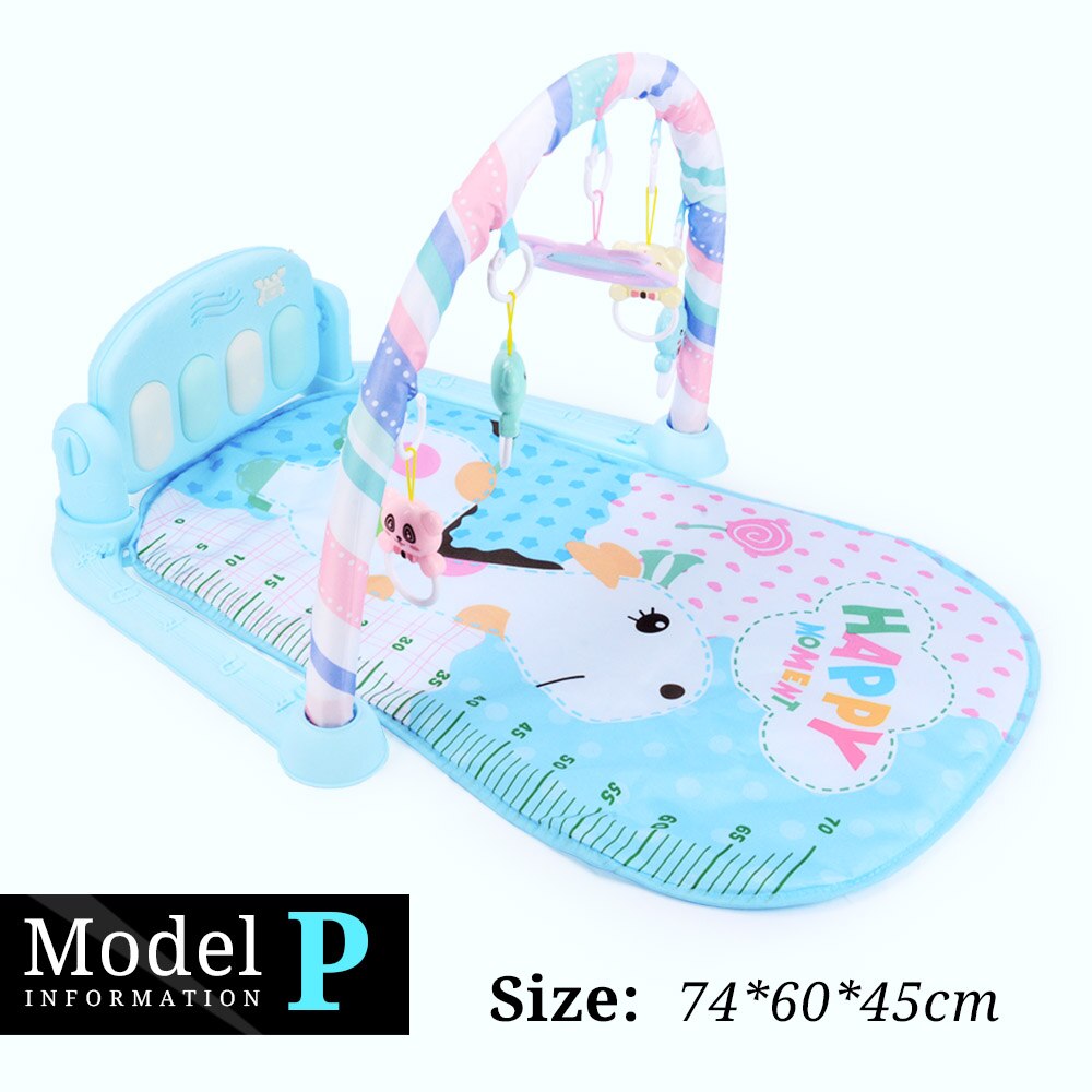 16 Stijlen Baby Muziek Rack Speelkleed Kid Rug Puzzel Tapijt Piano Toetsenbord Zuigeling Playmat Vroege Onderwijs Gym Kruipen Spel pad Speelgoed: Model P