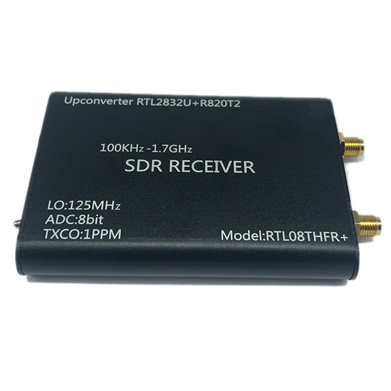 100KHz-1.7GHz Upconverter + 1PPM TXCO RTL-SDR Receiver RTL2832U + R820T2 SDR Radio RTL08THFR + SDR: Default Title