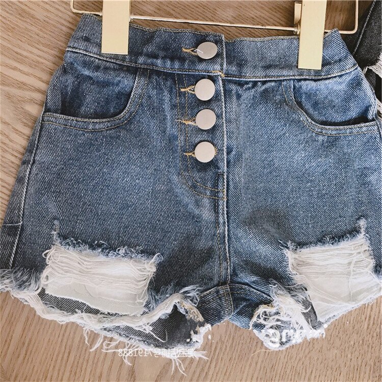 Humor ours nouveaux vêtements d'été bébé filles Shorts Denim Shorts garçons Shorts filles trous Shorts pour enfants vêtements pantalons