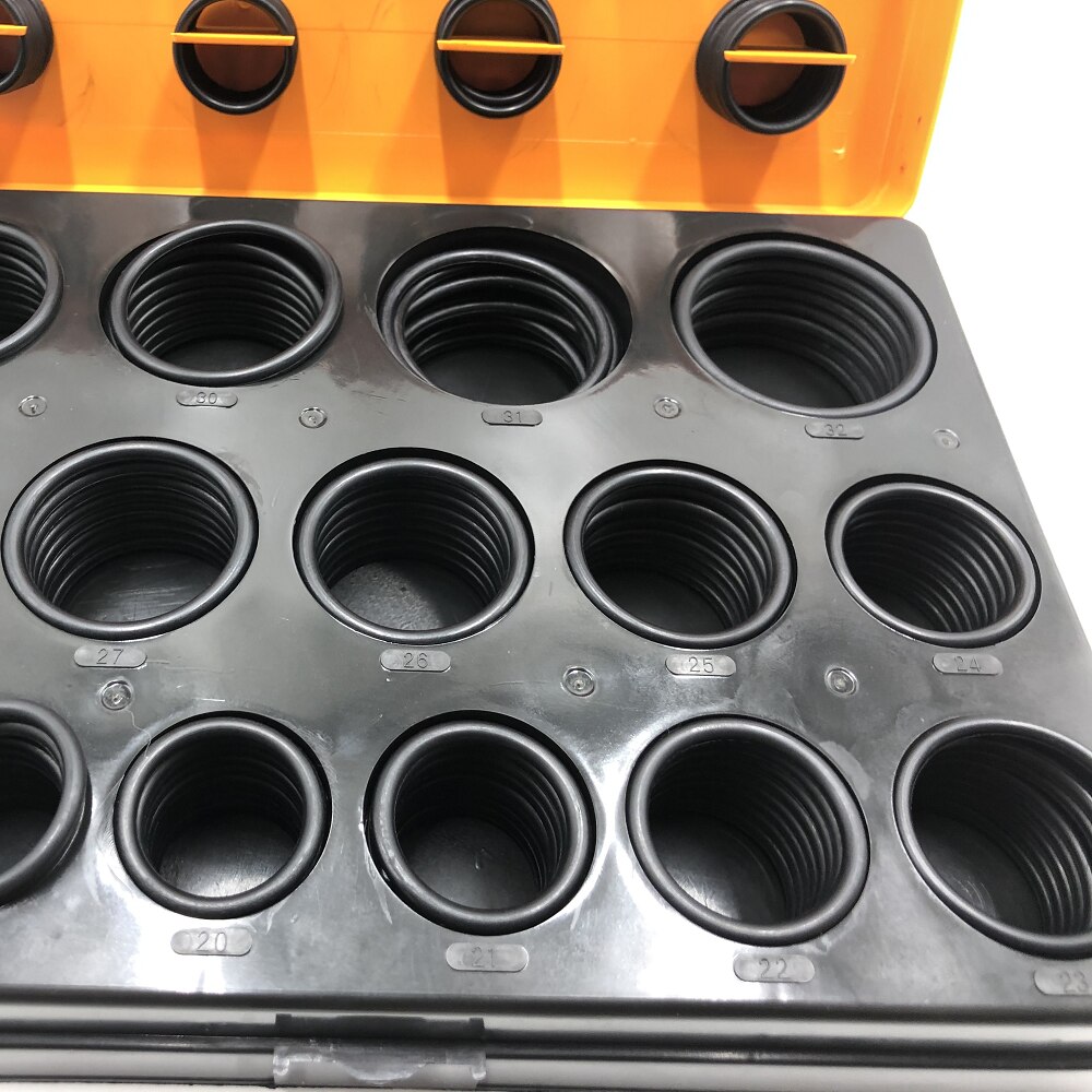 O-RING KIT FOR EXCAVATOR HYUNDAI R60 R200 R450 NBR90 NITRILE 90 DUROMETER RUBBER SEAL O RING ASSORTMENT O-RING BOX O-RING KIT