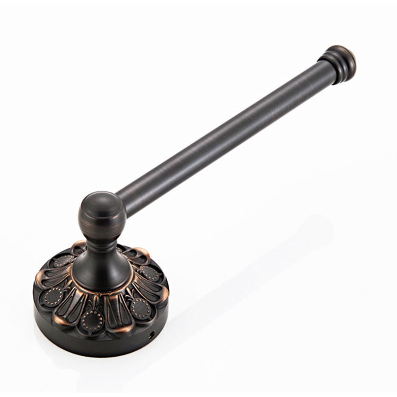 Black Brass Toilet Paper Holder Wall Mounted Antique Toilet Paper Holder Bathroom Toilet Toilet Paper Roll Holder