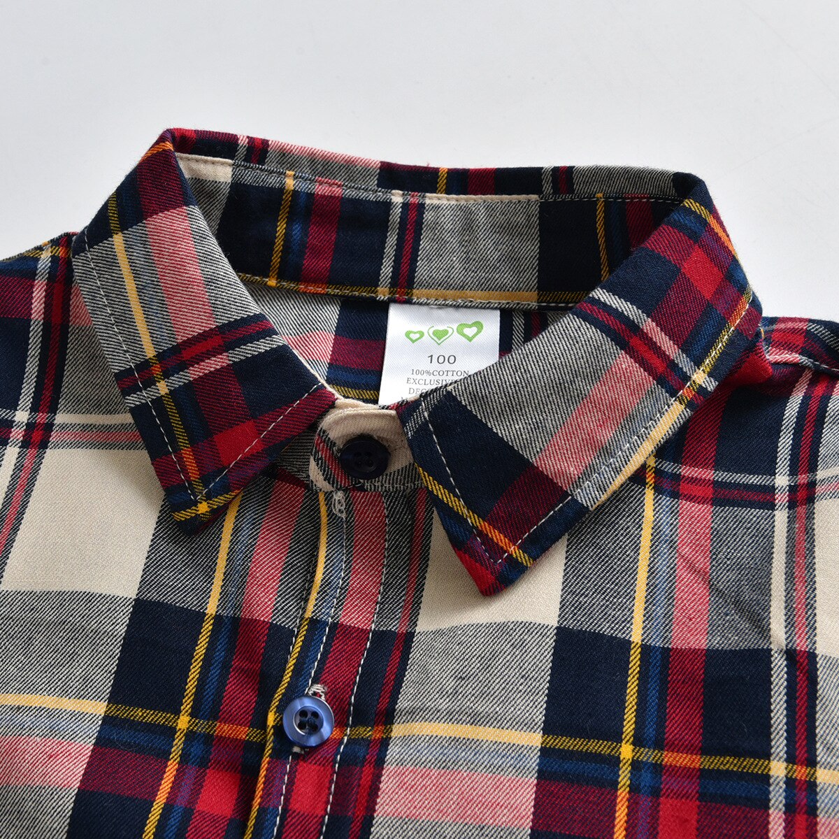 2 colori camicie per neonati camicie a maniche lunghe Plaid classico risvolto bambino Casual top camicia da uomo camicette classiche per bambini abbigliamento