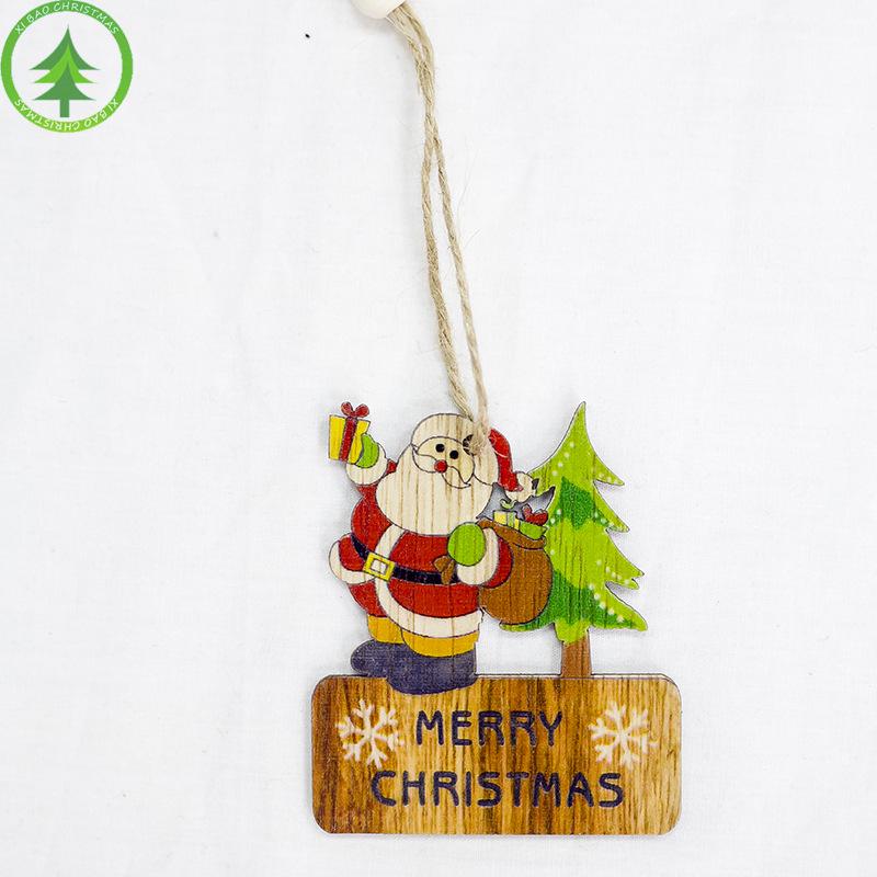 6pc julepynt juletre dekor anheng pynt til hjemmet julefest juletre ornament låve: En gammel mann