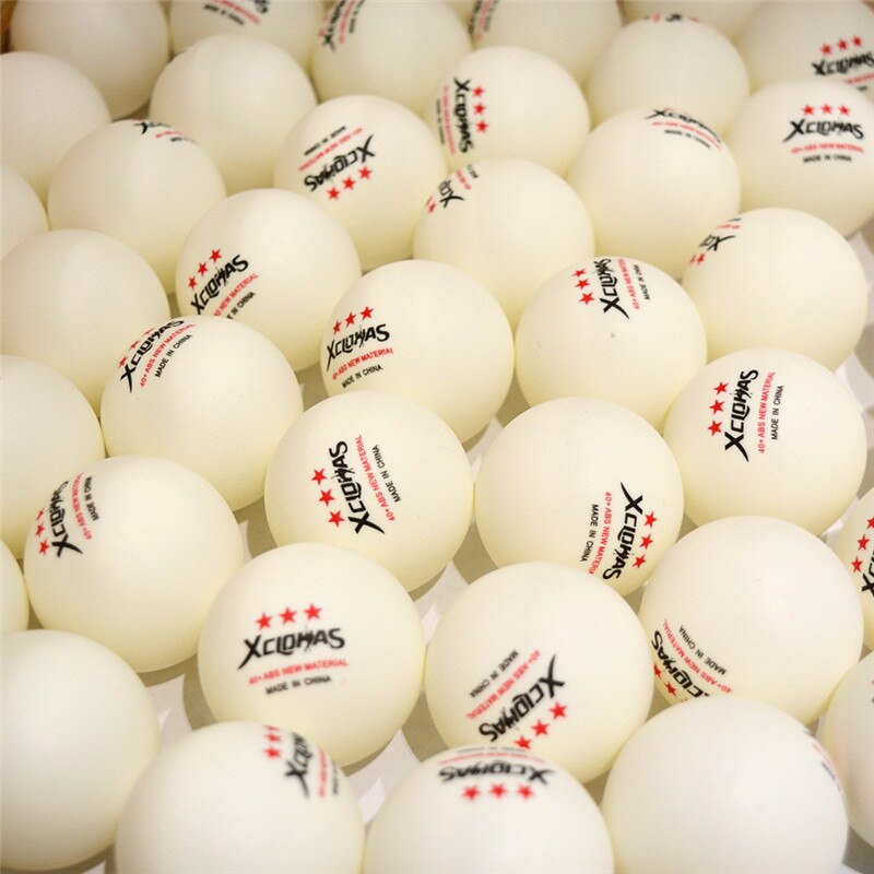 Xclohas 10 stk/taske engelske bordtennisbolde 3 stjerner 2.8g 40+ mm abs plastik ping pong bolde til træningsklubkamp