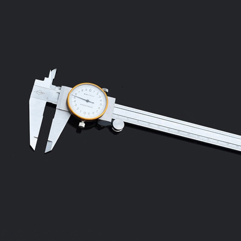 High Precision Shockproof Caliper With Watch Stainless Steel Material 150/200/300mm Industrial Grade Dial Calipers: 200mm