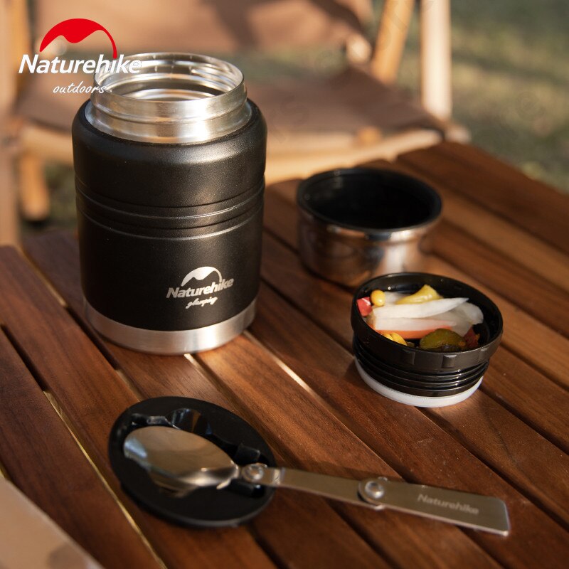 Naturehike Ultraleicht Picknick Tasse 500ml/750ml Tragbare draussen Reise Eintopf Becher warm Halten 8H Kochen Nudeln mit Löffel