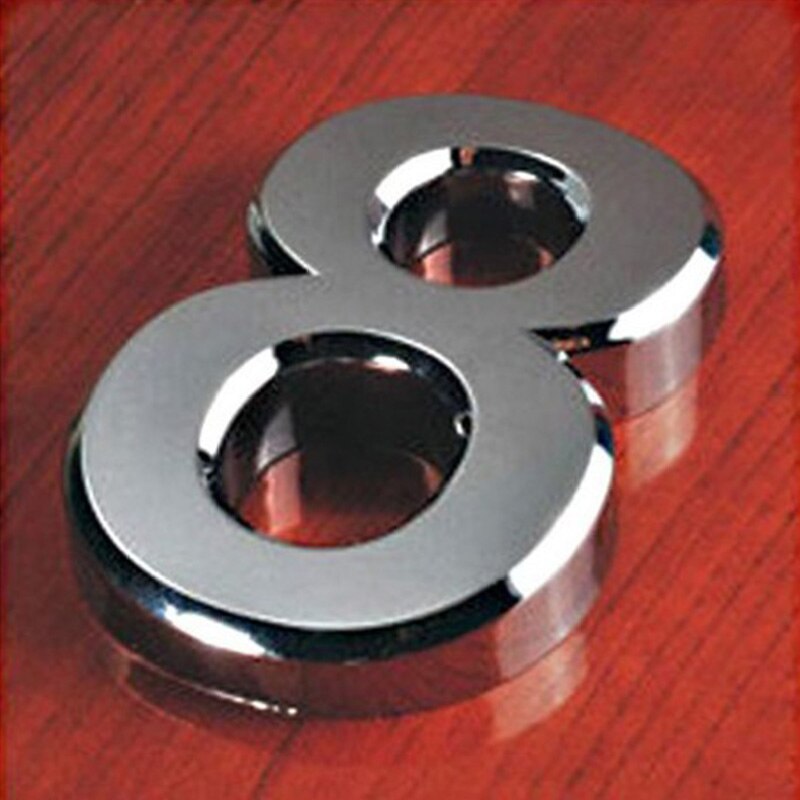 0-9 Number Wall Sticker 3D Self Adhesive Door House Numbers Sign Stickers Hotel Office Door Address Street Exterior House Number: 8
