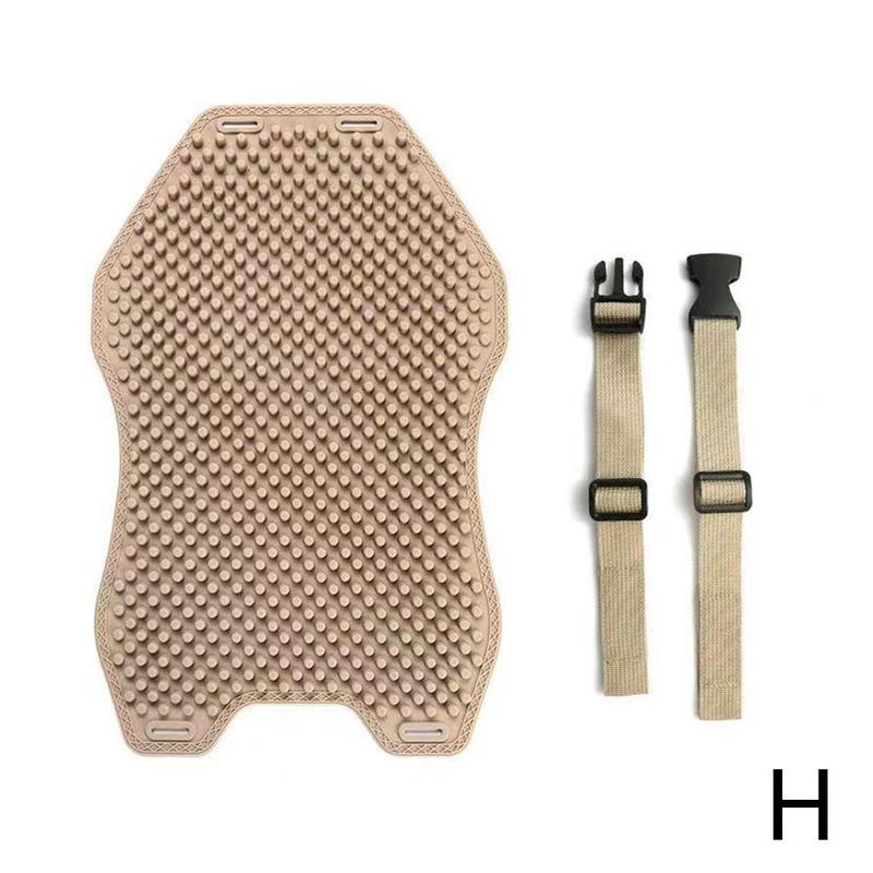 Cojín de Gel para asiento de coche, soporte Lumbar de masaje para cuello, pieza de ventilación fresca, almohada para el dolor del coche, reposacabezas, accesorio Re S3F8: H