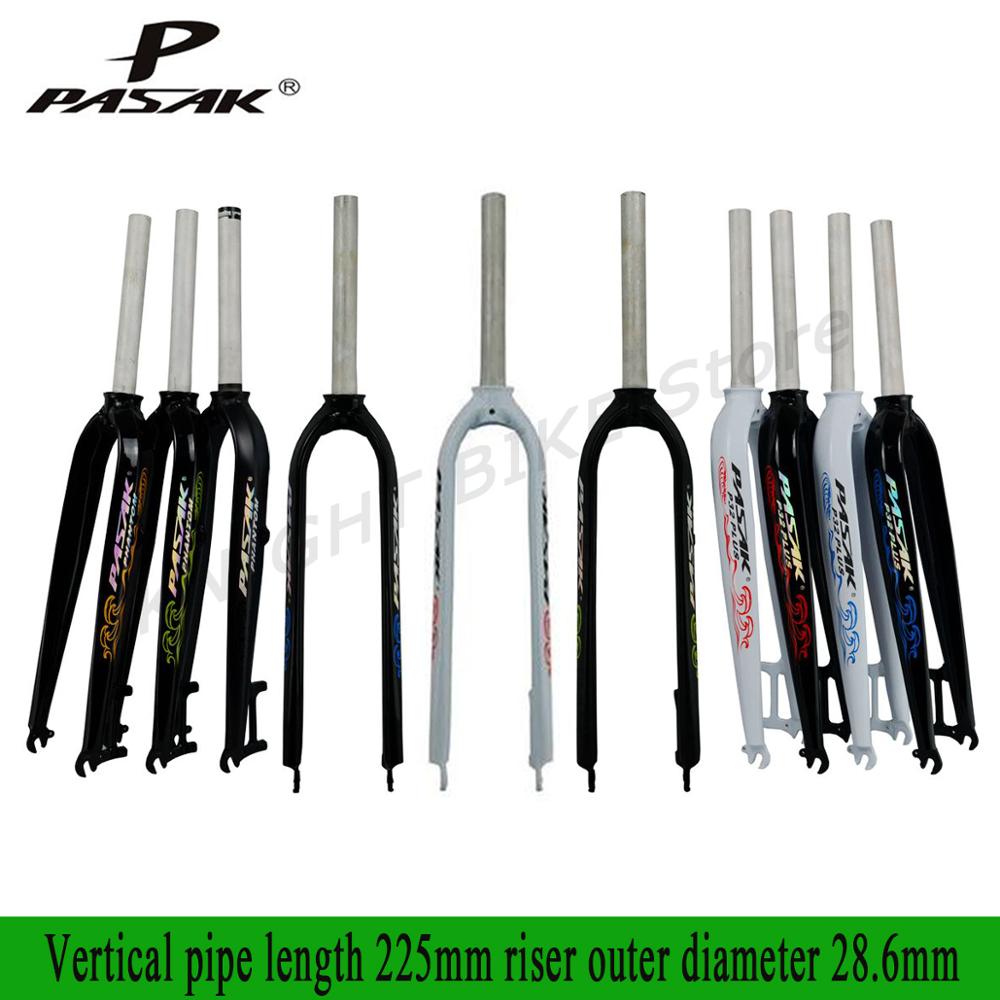 PASAK Vélo Dur Fourche 26 "27.5" 29 "en aluminium montagne vtt vélo vélo de route fourche rigide P32 modèle De Frein À Disque Composant