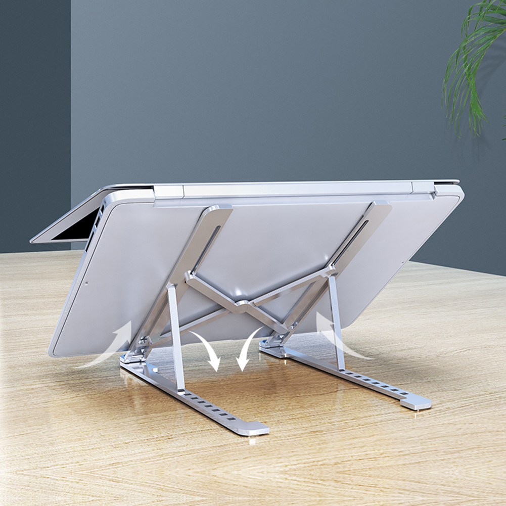 Laptop Stand Portable Heights Adjustable Aluminum AlloyDesktop Ventilated Cooling Holder Folding Ultra for MacBook