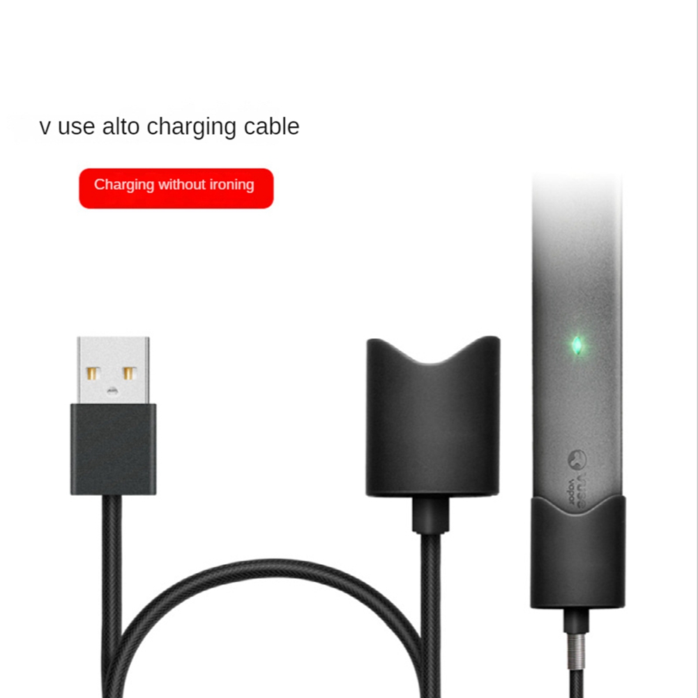 Kabel USB do ładowania interfejsu Vuse przewód ładowarka magnetyczna Alto uniwersalny Design 45cm (czarny USB-A)