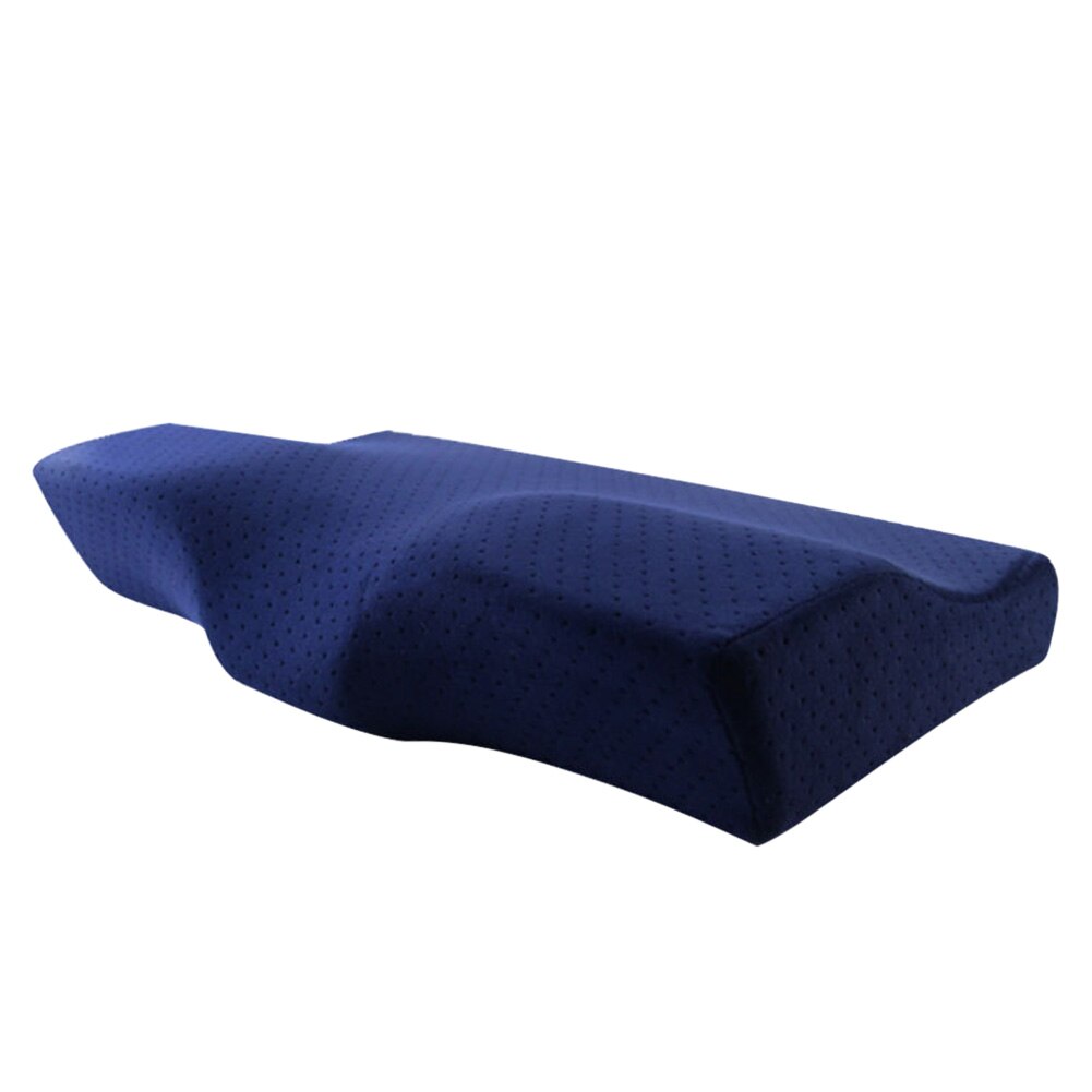 Memory Foam Kussen Voor Slaap Cervicale Kussens Vlinder Vormige Memory Kussens Ontspannen De Cervicale Wervelkolom Volwassen Trage Rebound: Dark Blue