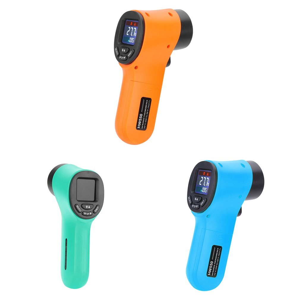 HW550 Temperature-50~550°C Handheld Infrared Thermometer Non-contact LCD Kitchen Digital Termometer Sensor In Stock Fast Ship