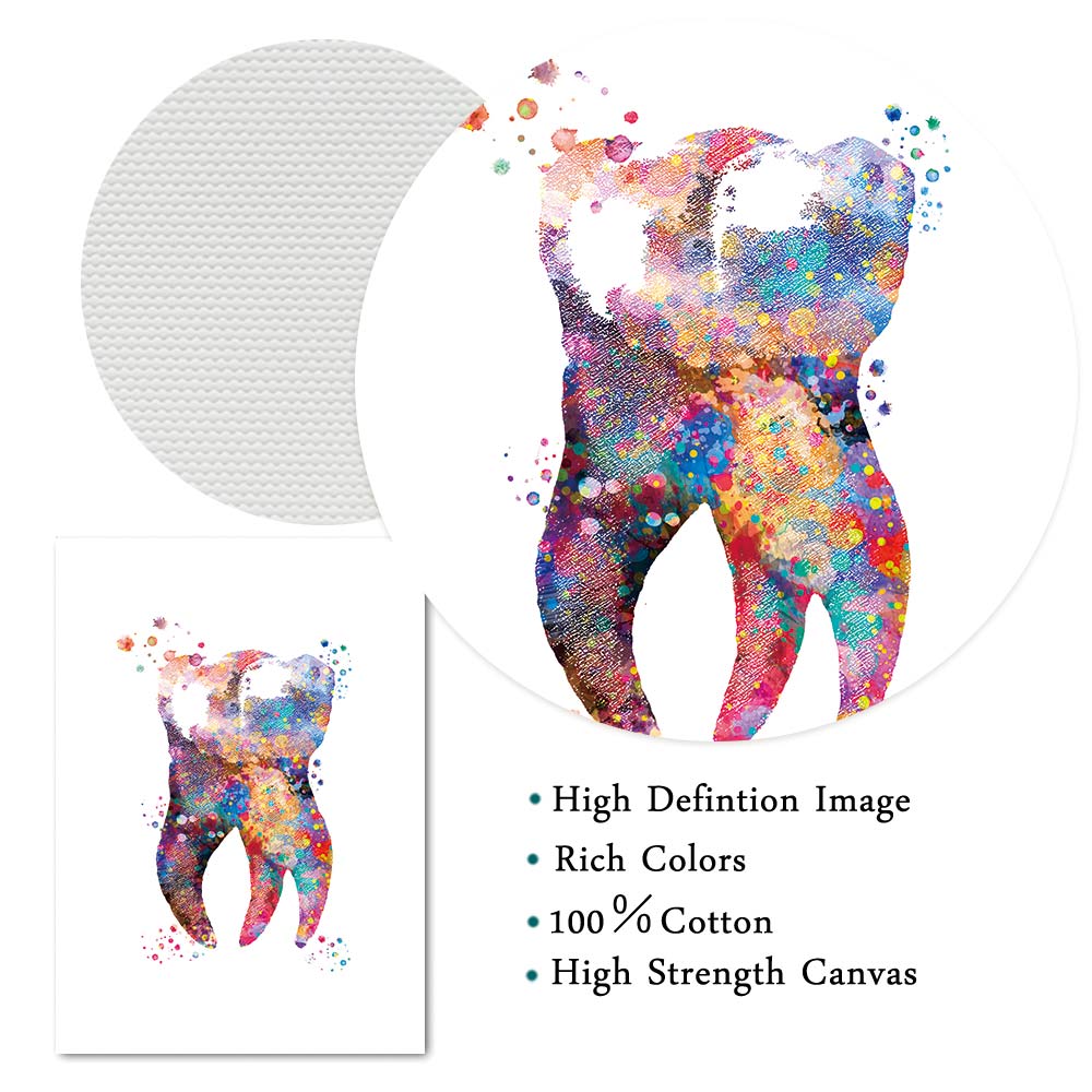 Dents affiches dentisterie peintures dentaire affiche dents photo dentaires Art imprime médecine mur photos dentiste décoration