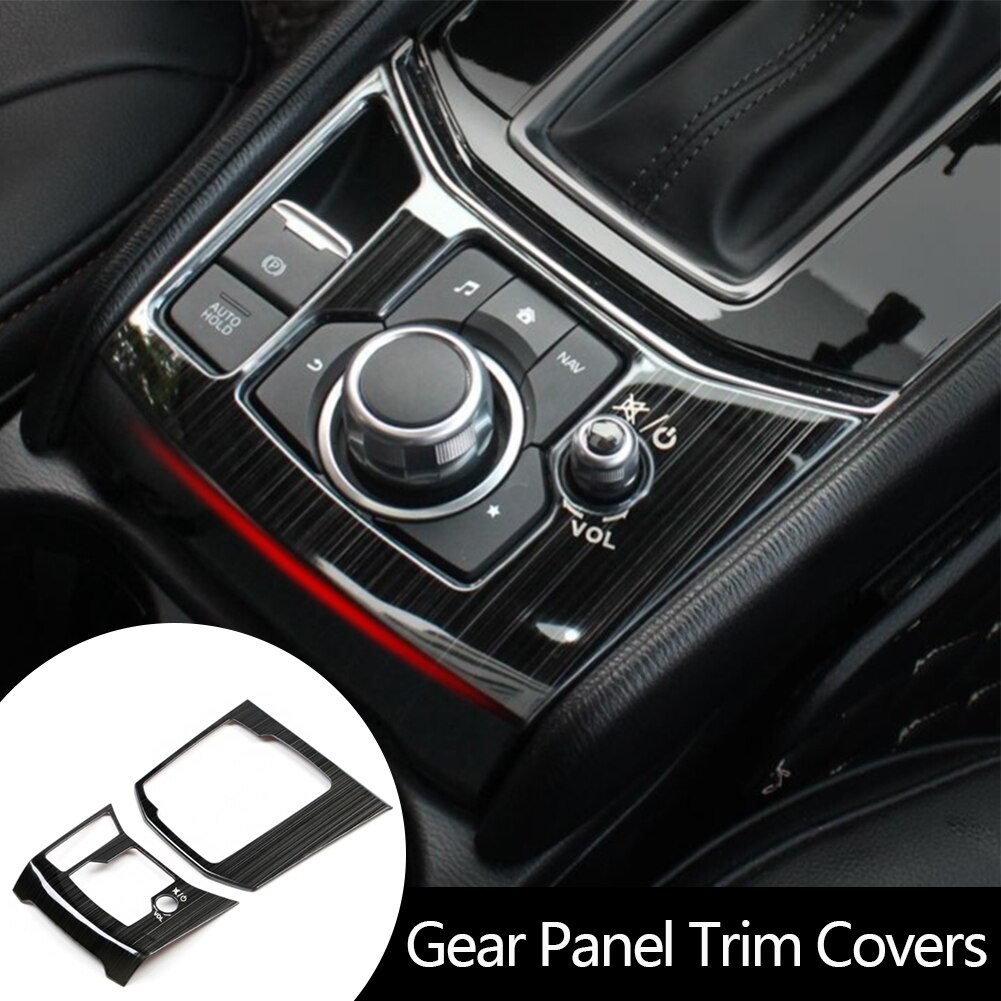 CheroCar Carbon Fiber Grain Dashboard & Gear Shift Cover Trim Kit For Dodge Challenger (2015-2020)