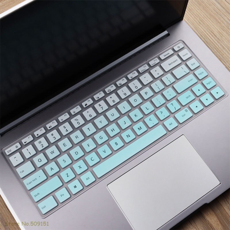 Funda protectora de silicona para Xiaomi Mi Notebook Pro 15, cubierta protectora para teclado de ordenador portátil RedmiBook Pro 15: Gradual Skyblue