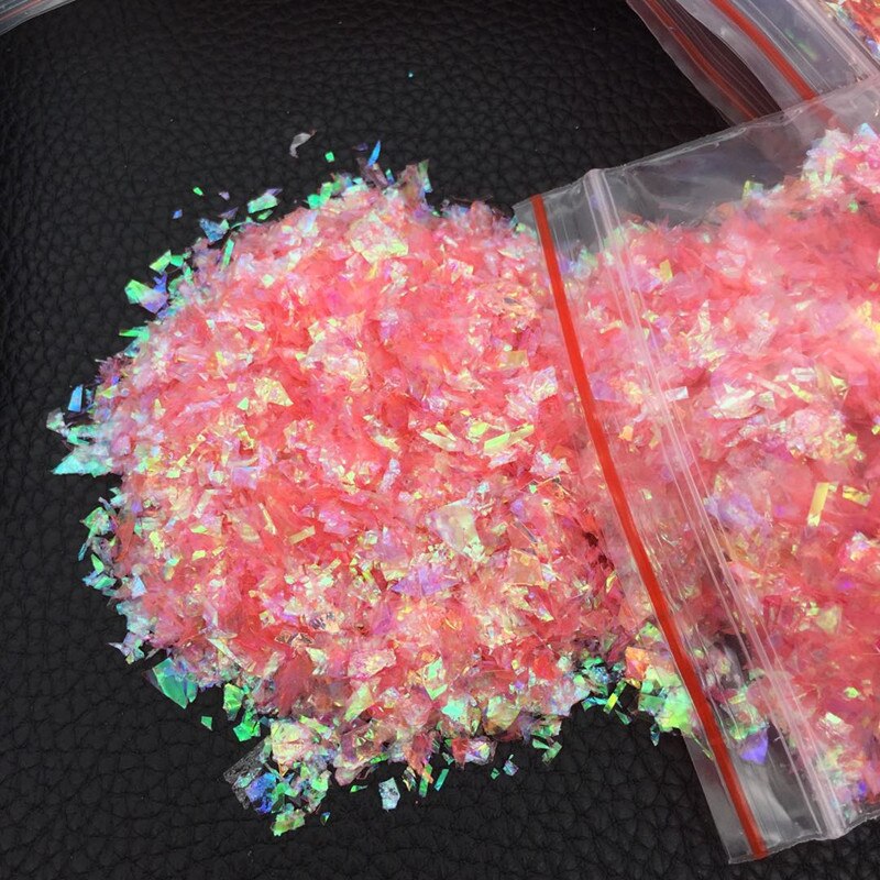 20 g / partia nieregularny papier powłoki cekiny żywica epoksydowa Craft materiały wypełniające kolorowe błyskotki brokat do majsterkowania rzemiosło żywiczne