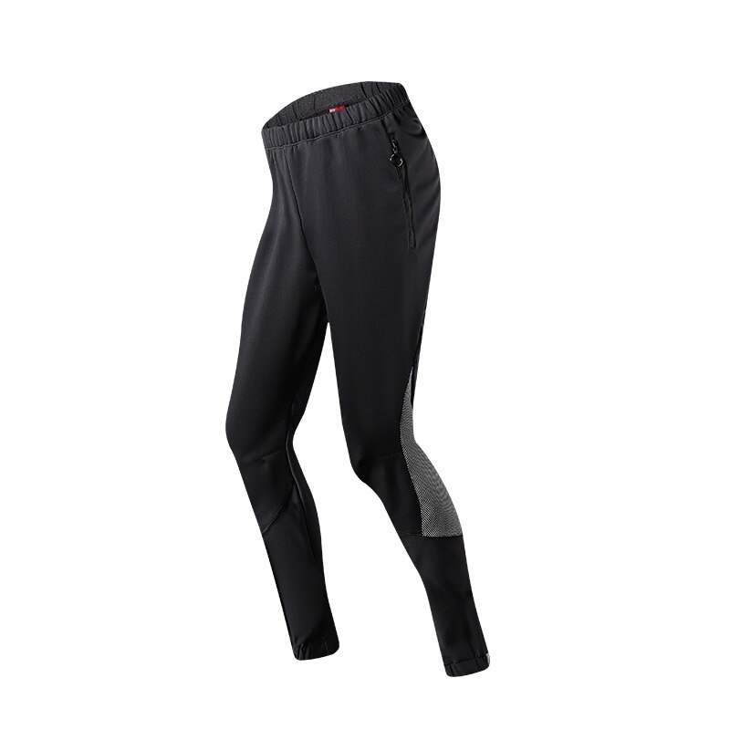 Santic heren fietsbroek warme winter softshell wandelbroek winddichte outdoorbroek sport kamperen trekkingbroek: M