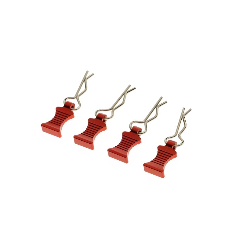 Uds R-Cuerpo Tipo Clips de concha Pin con montaje de aluminio de Axial SCX10 TRX4 1/8, 1/10 piezas de coches de control remoto Accesorios