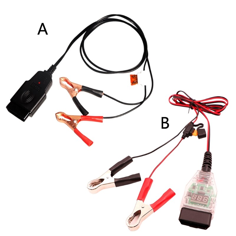 Universal OBD2 Automotive Battery replacement Tool Car Computer Memory Saver Digital Display Replacement Det N84F