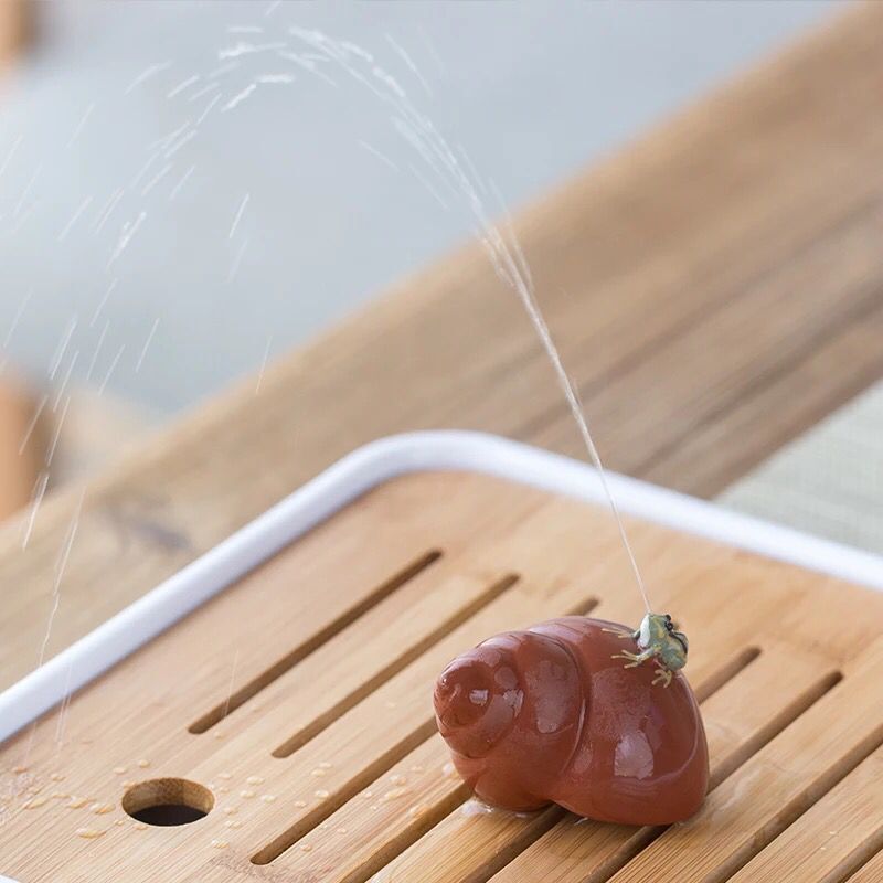 Kleine Tee Haustier schnecken Hand-gesprüht wasser Mini Tee zeremonie ornamente Griff stücke können verwendet werden, um wachsen Tee und spielen Tee zeremonie