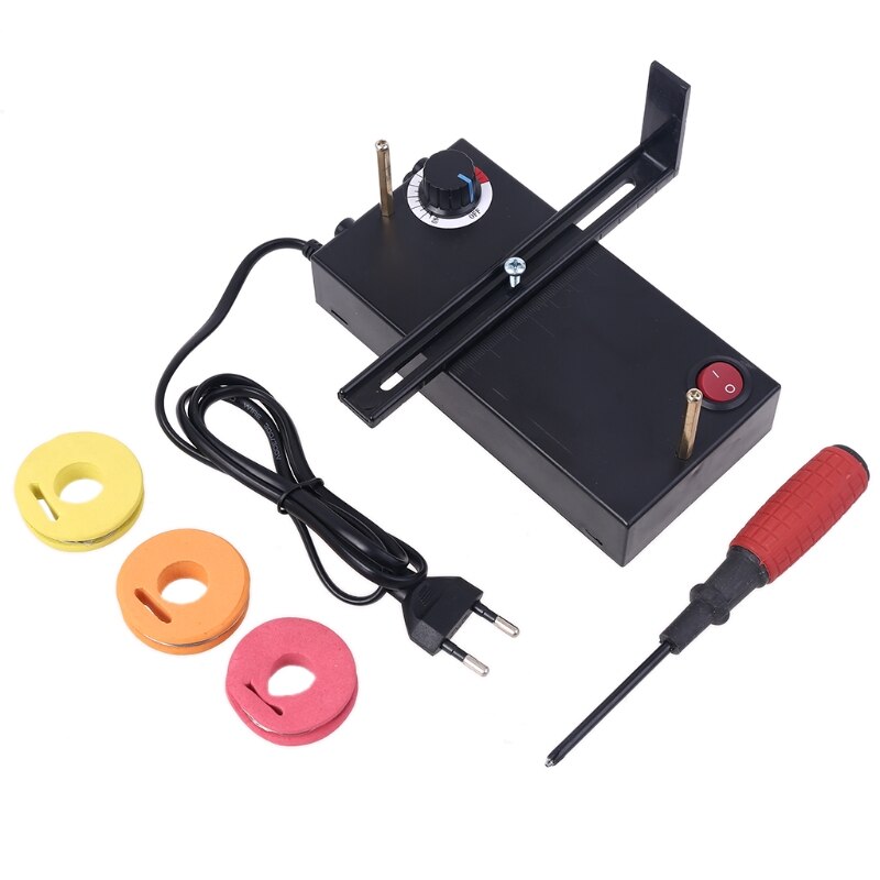 Small Ribbon Cutter Machine DIY Manual Cuting Tool DIY Rope Band Craft Home DIY Ribbon Cutter Machine Thermal Cutter: EU Plug