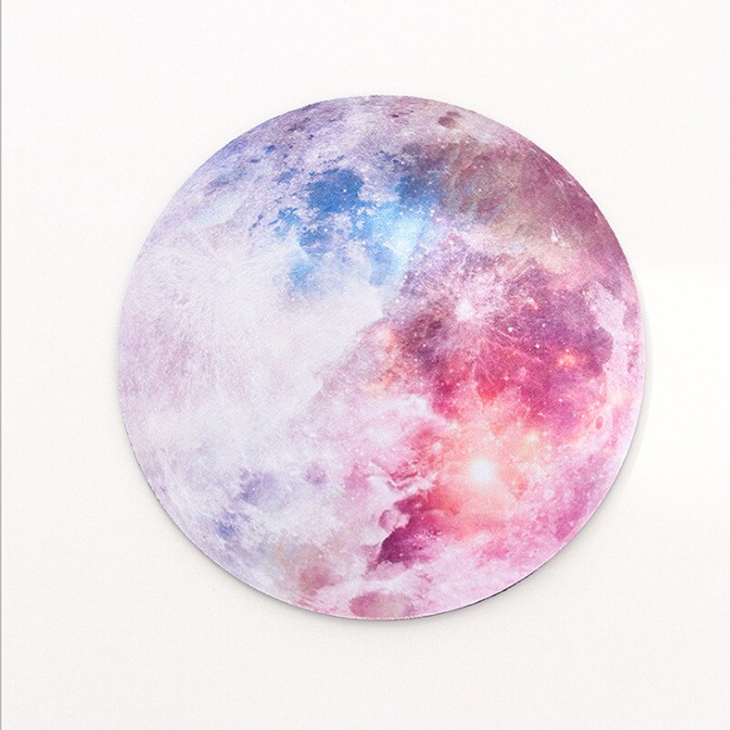 Round Celestial Mouse Pad Soft Mat For Game Computer Cap Desk Mat Pads Non-Slip Rubber Waterproof Office Marble Mouse Pad
