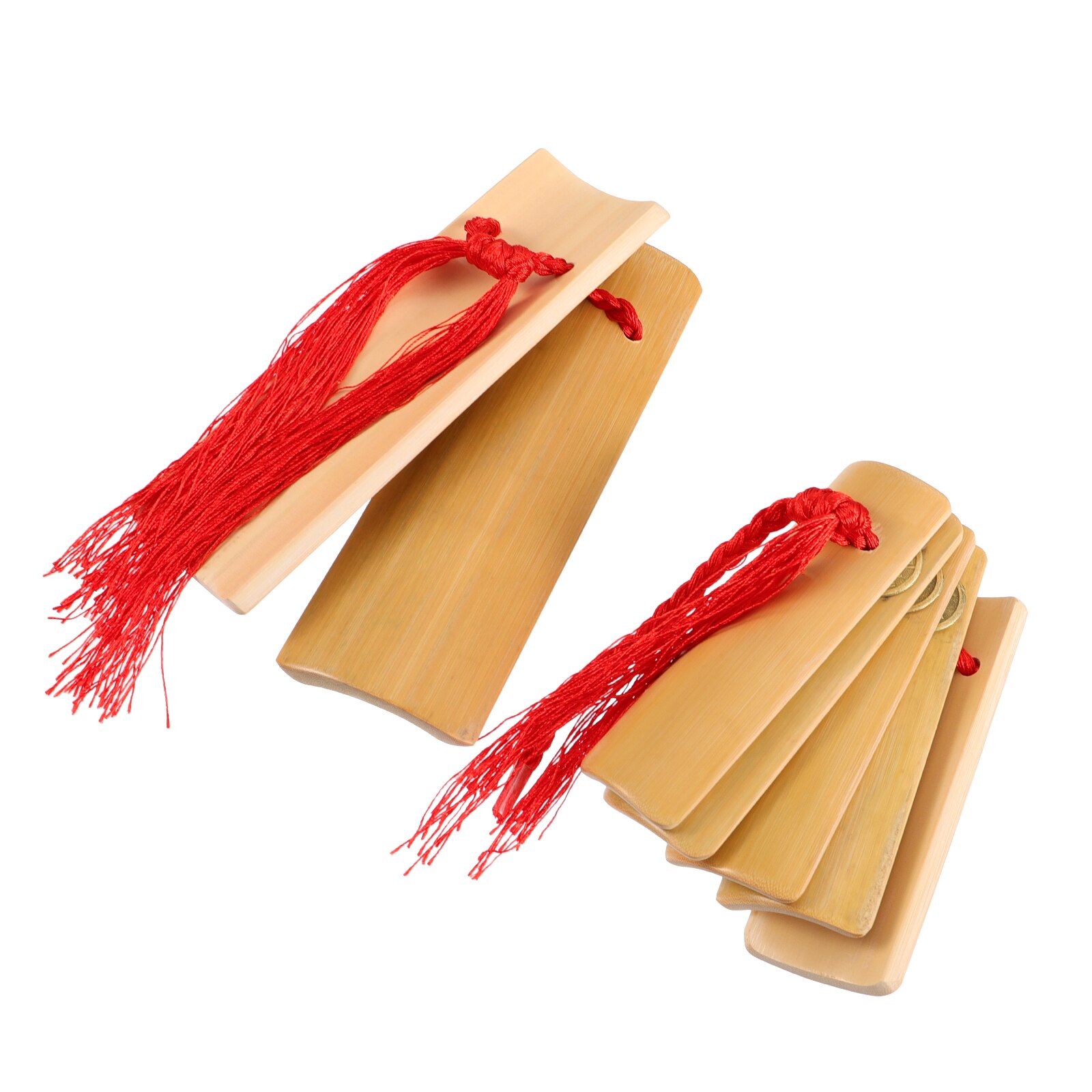 1 Pair Practical Chinese Bamboo Clapper Instrument Hand Percussion Instrument Traditional Kuaiban: Default Title