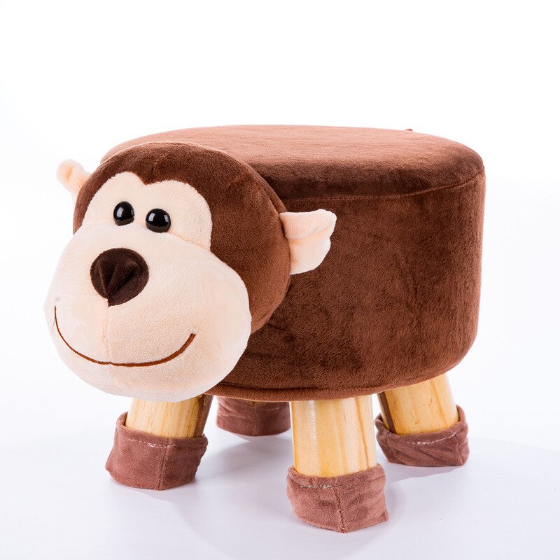 Cartoon Dier Kruk Massief Houten Kinderen Salontafel Kruk Thuis Kleine Sofa Kruk Afneembaar En Wasbaar WF6051005: 10