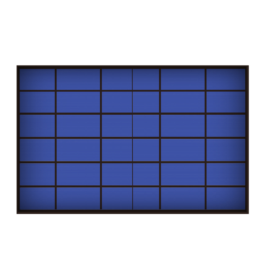 6v 1670ma 10 watt 10w solcellepanel standard epoxy polykrystallinsk silicium diy batteri opladningsmodul mini solcelle legetøj