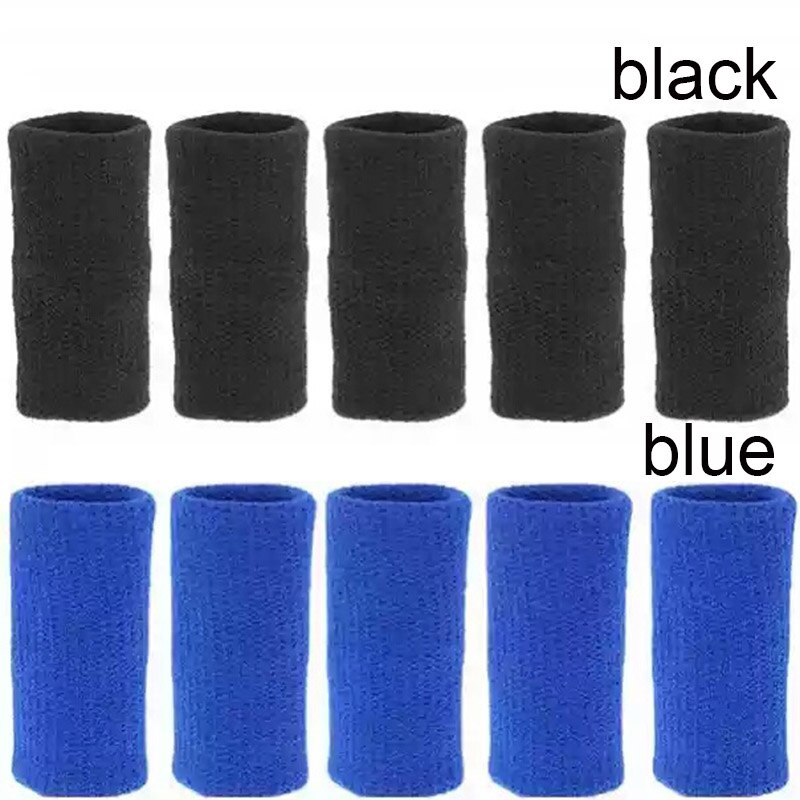 5pcs Finger Knuckles Protectors Finger Protection Sheath Sleeve Brace for Basketball Sports