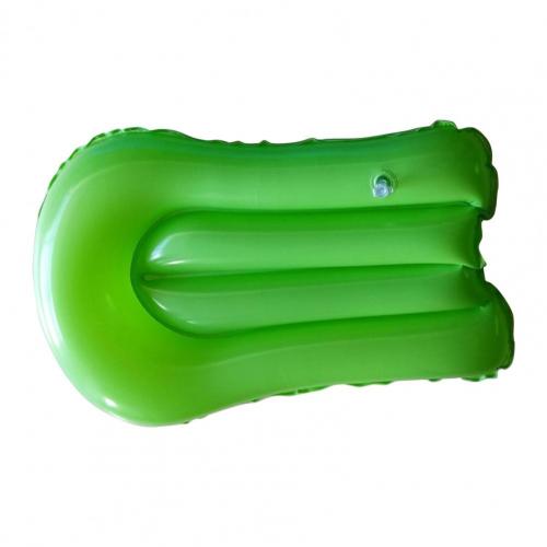 Outdoor Inflatable Surfboard Swim Floating Board Solid Color Anti-leakage Lightweight Beach Float Safe Sea Surfing Board Aid: Green