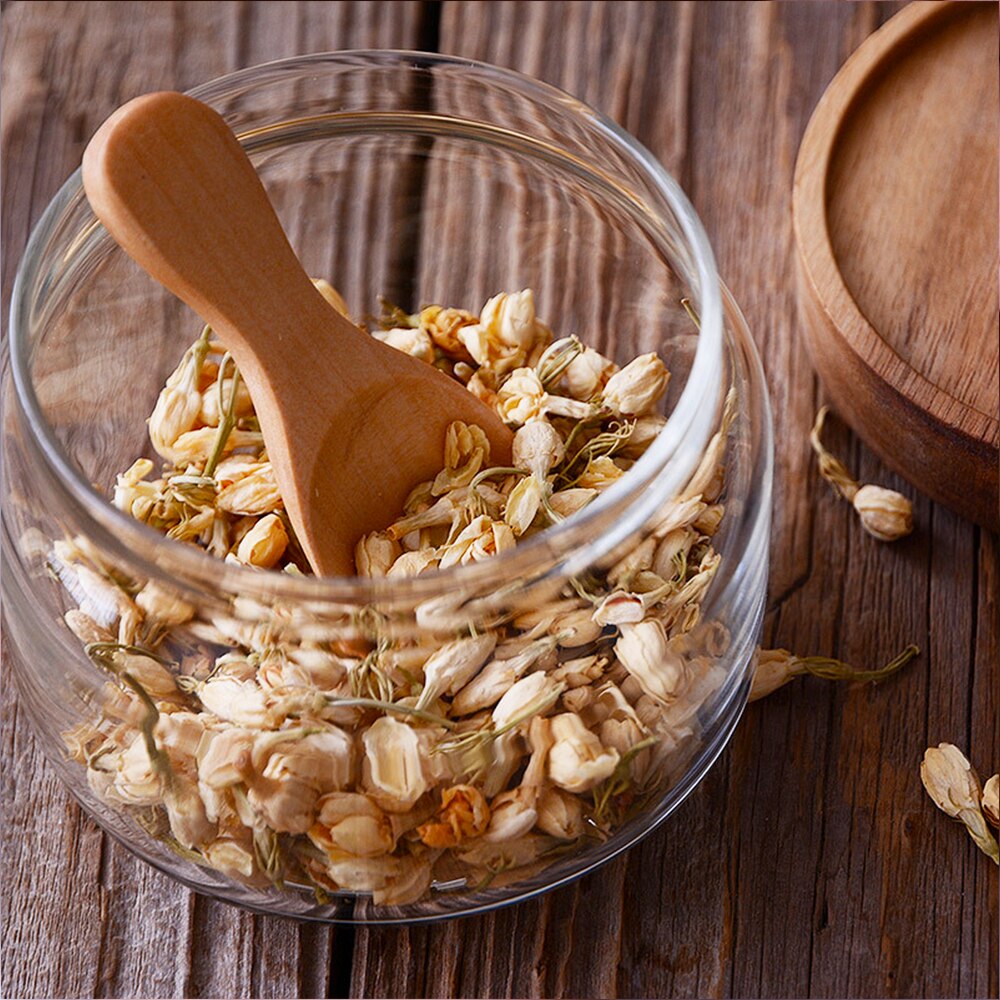 6 Pcs Wooden Condiments Seasoning Spoon Small Solid Wood Sugar Tea Coffee Jam Scoop Cooking Tool Kitchen Gadgets